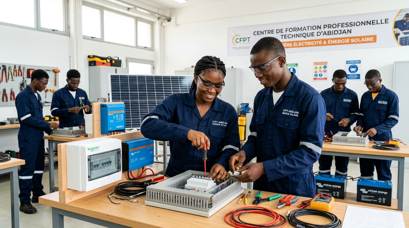 Formation aux métiers d'avenir : Énergie solaire et maintenance technique pour la jeunesse